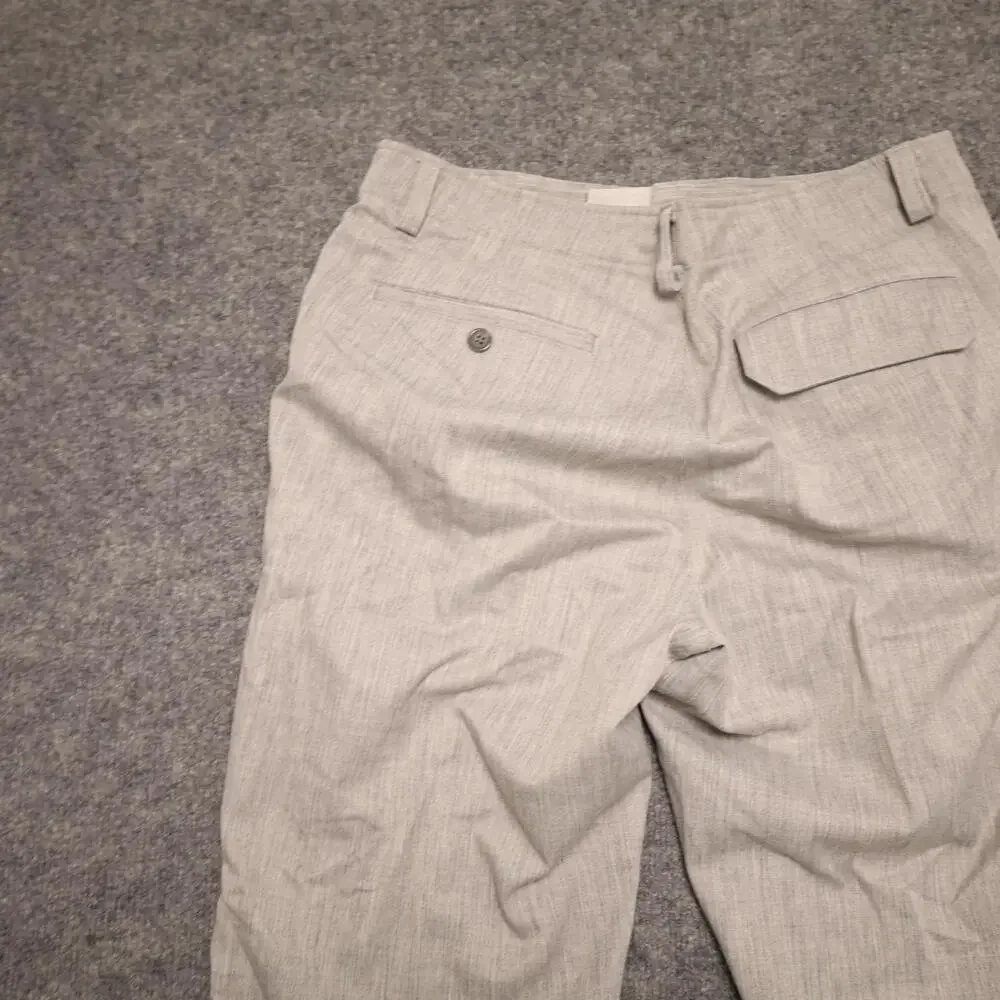 Calvin Klein Dress Pants Mens 32x30 Gray Wool Blend Stretch Flat Front Office